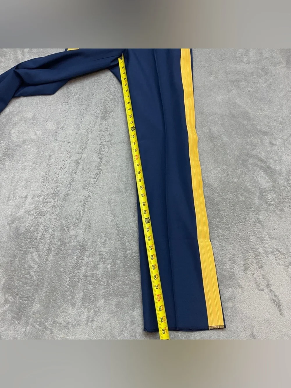 Marlow White Army Officer Pants 32R Yellow Stripe Army Service Cavalry Uniform
